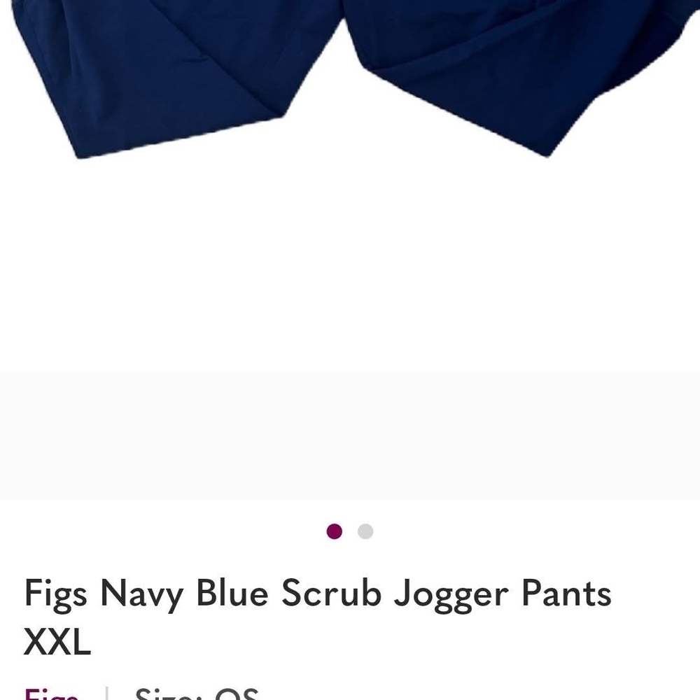 Figs Navy Blue Jogger Pants